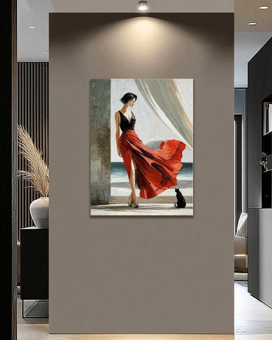 Pippo - Fading Bloom, Antiquités & Art, Art | Peinture | Moderne