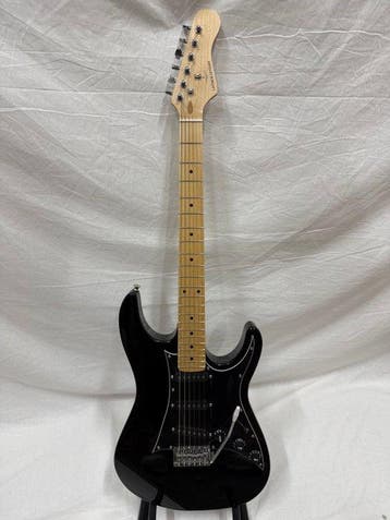 Lintage Guitars - STR-02-BK (ST-Style, Black-on-Black) - -, Nieuw