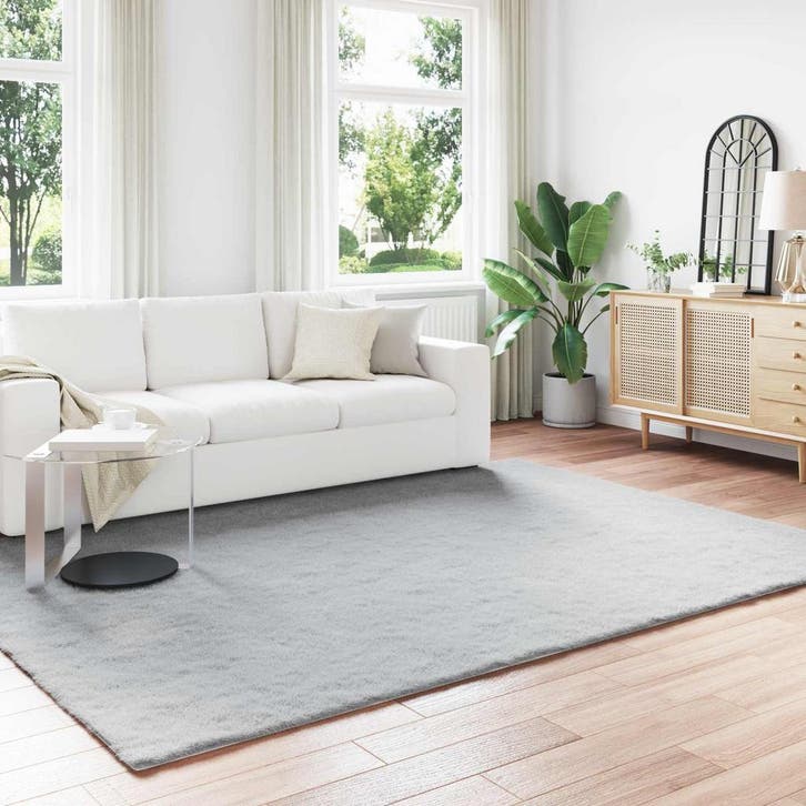 vidaXL Antislip vloerkleed van imitatie konijnenbont OLITE, Maison & Meubles, Ameublement | Tapis & Moquettes, Envoi