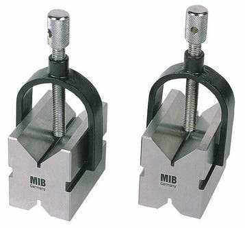 Paar v-blokken met spanbeugels din 876/0 - 5-32mm, Autos : Pièces & Accessoires, Verzenden