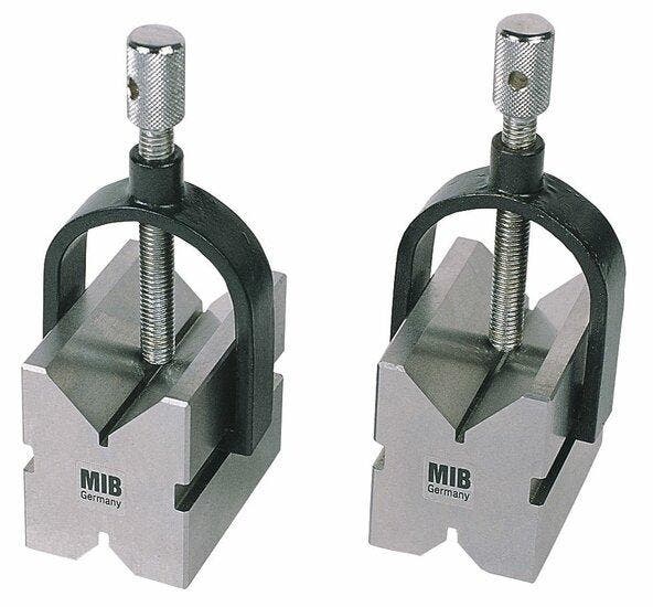 Paar v-blokken met spanbeugels din 876/0 - 5-32mm, Autos : Pièces & Accessoires, Autres pièces automobiles, Envoi