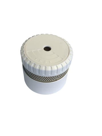 Mini optische rookmelder - testknop wit, Batterij 3V, Ophalen of Verzenden, Nieuw