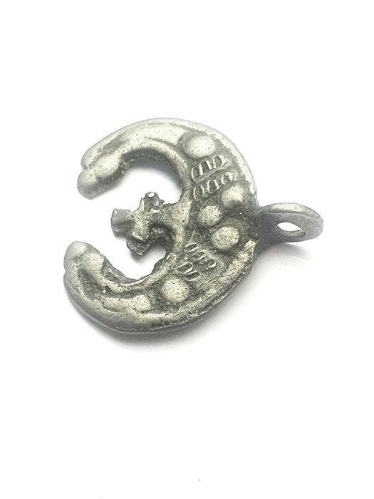 Viking periode Brons Maansikkel-amulet met kruis, 9e–11e, Bijoux, Sacs & Beauté, Bijoux anciens