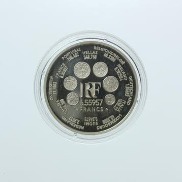 France. 6.55957 Francs 2000 Europa. BE (proof) en argent