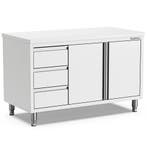 Werkbank | 700 LINE | RVS | Draaideuren + Laden (Links) |, Verzenden, Nieuw in verpakking