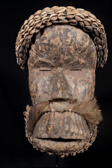 Dansmasker - Antieke We Guere Masker - 30 cm - Ivoorkust, Antiquités & Art