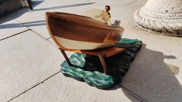 Beeldje - Tomb raider Lara Croft Scène Atlas bateau Venise -, Nieuw