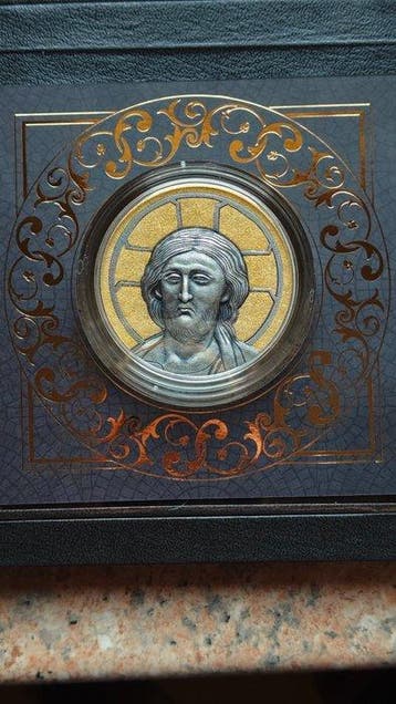 Niue. 5 Dollars 2022, Christ Pantocrator, 2 Oz (Zonder
