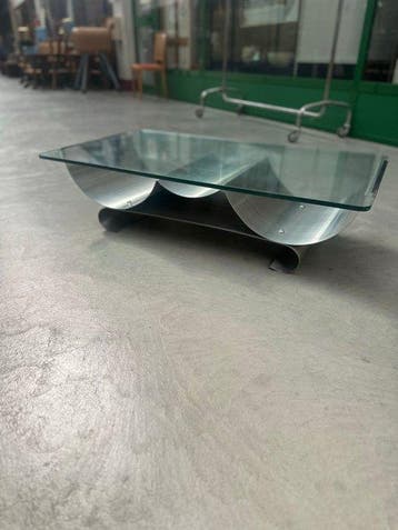 kappa - François Monnet - Salontafel - Roestvrij staal, Glas