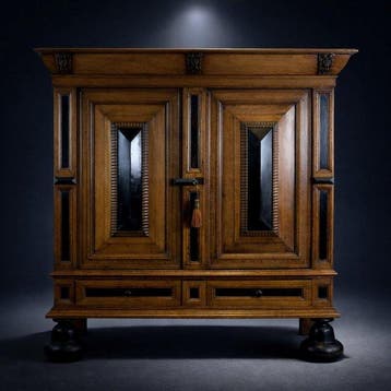 Armoire - Chêne, bois ébénisé