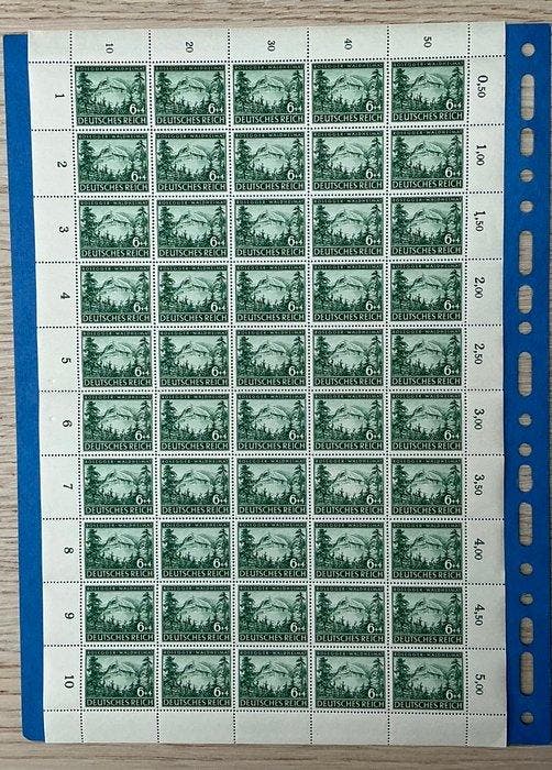 Duitsland - Germany Third Reich – Complete MNH Schalterbogen, Timbres & Monnaies, Timbres | Europe | Allemagne