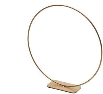 Metalen frame Ring op voet Goud 25 cm, Nieuw
