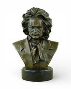 Alfredo Pina (1883-1966) - after - Beeld, Bust of Beethoven, Antiek en Kunst