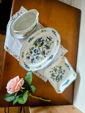 Villeroy & Boch - 3-teiliges Servierset „Phoenix Blau“