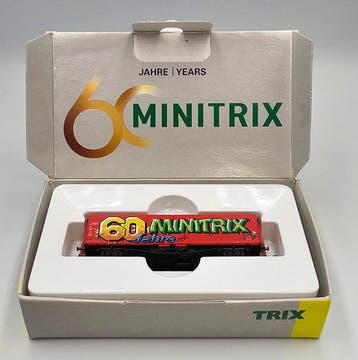 Minitrix N - Wagon de marchandises pour trains miniatures, Nieuw