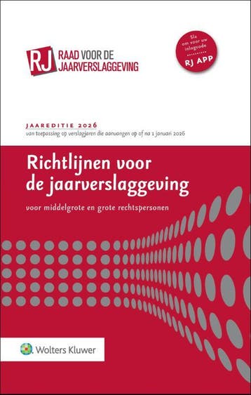 Richtlijnen Voor De Jaarverslaggeving 2026 |  | Nieuw, Verzenden, Nieuw