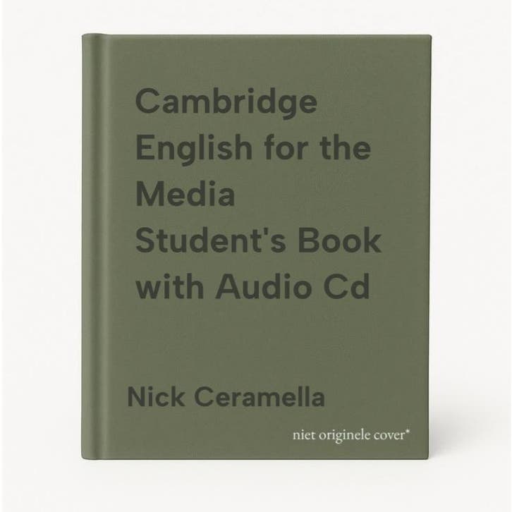 Cambridge English for the Media Students Book with Audio Cd, Livres, Langue | Anglais, Envoi