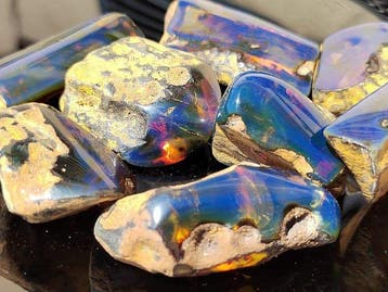 Birmese Blauwe Amber - Hoge Kwaliteit!- 76 g