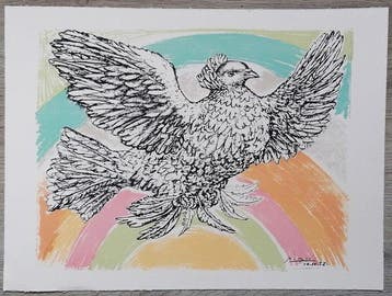 Pablo Picasso (1881-1973), daprès - Colombe Volant