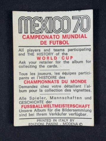 1970 Panini Mexico 70 World Cup, - History: Hunt 1966 - 1, Nieuw