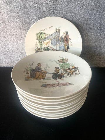 Sarreguemines - F. Richard - Assiette (10) - Céramique -