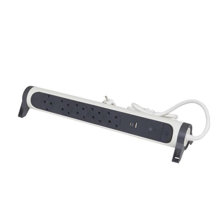 Legrand monteerbaar en draaibaar USB A+C OSB 5x2P+A 1,5m, Bricolage & Construction, Électricité & Câbles, Envoi