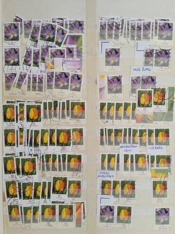 Europe - 5 albums avec des timbres européens et des, Gestempeld