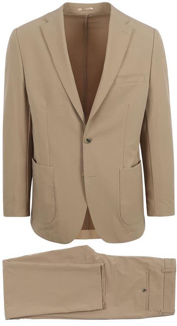 Suitable Travel Tech Kostuum Beige maat Maat 48/50 (M) Heren, Beige, Nieuw, Suitable, Verzenden