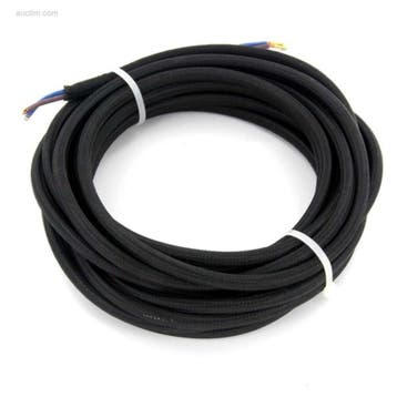 (660x) Stoffen snoer, zwart, 3 m CHACON 61041