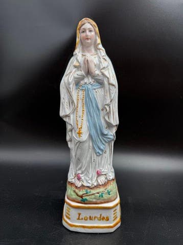 Figurine - Onze Lieve Vrouw van Lourdes - 28 cm - Porcelaine