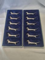 Porte couteau (12) - Chien teckels - Métal, Antiquités & Art, Antiquités | Ustensiles de cuisine