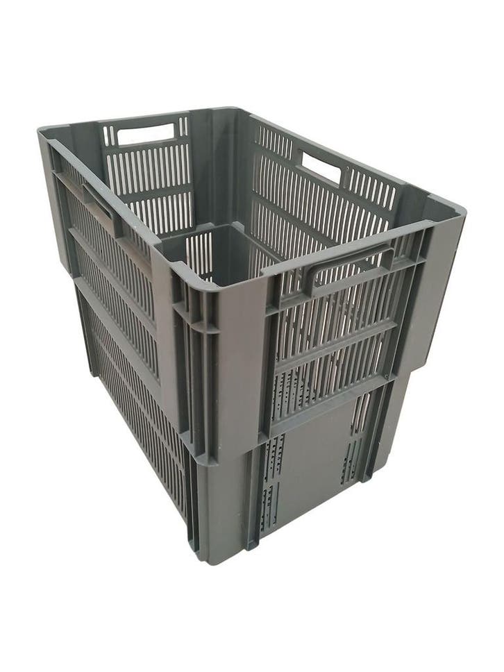 Nestbare Stapelkrat 600x400x500 mm euronorm grijs, Zakelijke goederen, Kantoor en Winkelinrichting | Magazijn, Stelling en Opslag
