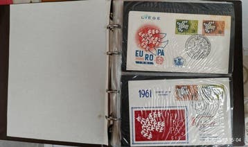 Europa 1961/1963 - Europa CEPT 1961-1963 - FDC-collectie, Gestempeld