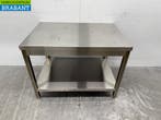 Table de travail en acier inoxydable avec étagère inférieure, Verzenden