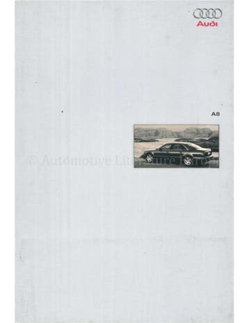 2001 AUDI A8 BROCHURE NEDERLANDS