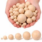Set van 10 houten bollen (diameter: 35 mm, schimahout), Doe-het-zelf en Bouw, Verzenden, Nieuw