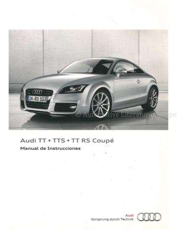 2011 AUDI TT | TTS | TT RS COUPÉ INSTRUCTIEBOEKJE SPAANS
