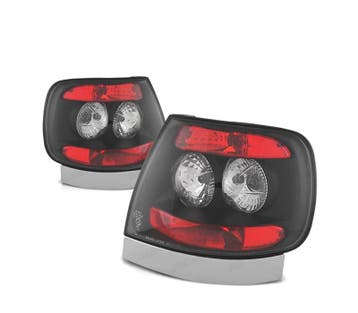 FEUX ARRIÈRE POUR AUDI A4 B5 94-99 STYLE LEXUS FOND NOIR ROU, Verzenden