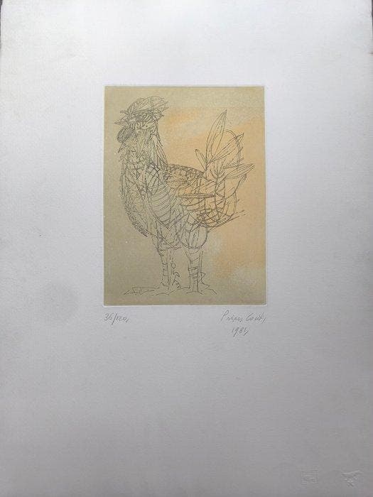 Primo Conti (XX) - Gallo, Antiquités & Art, Antiquités | Autres Antiquités