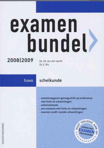 Examenbundel Havo Scheikunde 2008/2009 - van der Vecht, Verzenden, Nieuw
