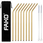 Fako Bijoux - RVS Rietjes - 8 Stuks - Gebogen - 21 cm - 2, Huis en Inrichting, Verzenden, Nieuw