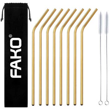 Fako Bijoux - RVS Rietjes - 8 Stuks - Gebogen - 21 cm - 2, Verzenden, Nieuw