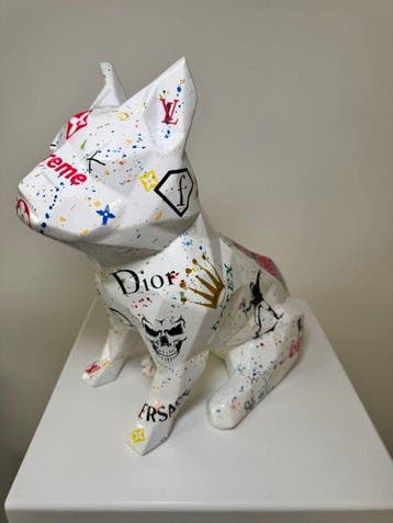 Pali - Sculpture Bouledogue Pop Art de Luxe - Picsou