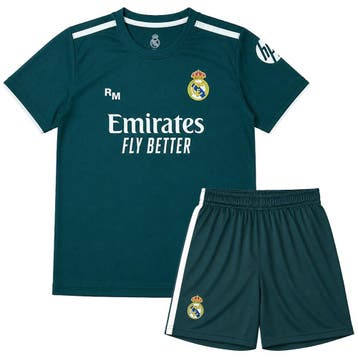 Real Madrid Voetbaltenue Uit - Eigen Naam - 2026-2027 - Kind, Sport en Fitness, Verzenden, Nieuw, Bal