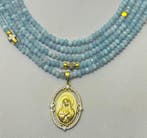 Aquamarijn uit Brazilië, natuurlijk, met Kruis van de Maagd