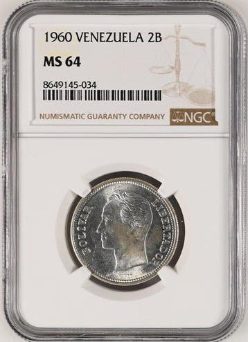 Venezuela. Serie de 1/2, 1 y 2 Bolívares 1960/1965 - NGC