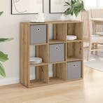 vidaXL Dressoir met lade Artisan Eiken 88,5 x 29 x 84,5 cm, Verzenden