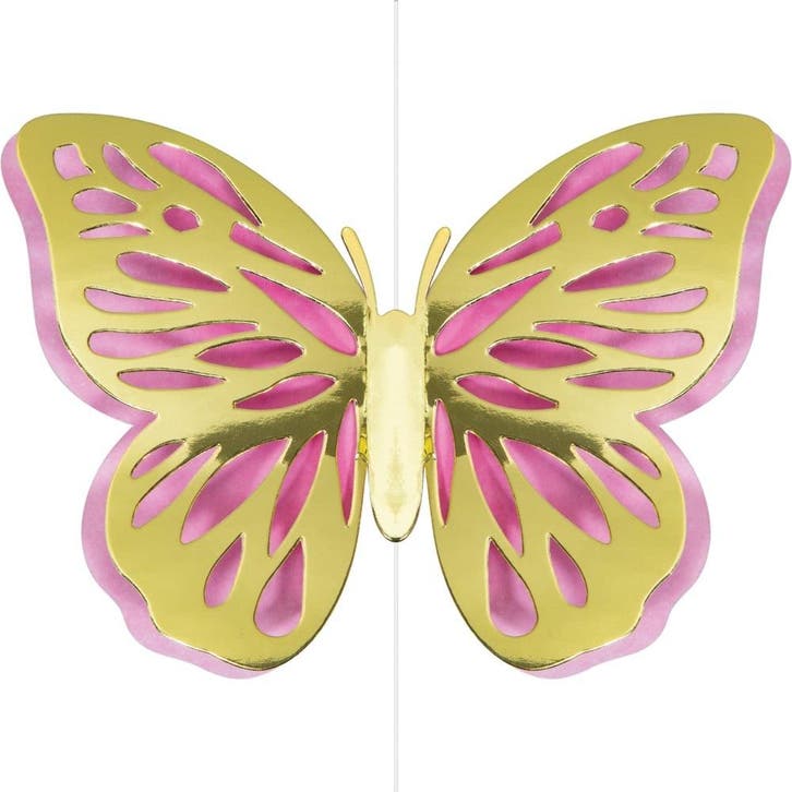 Vlinder Hangdecoratie 18cm 3st, Hobby en Vrije tijd, Feestartikelen, Nieuw, Verzenden