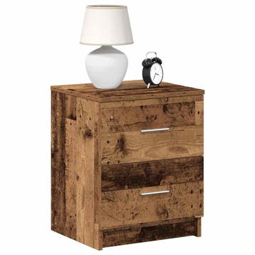 vidaXL Nachtkastjes 2 st met 2 lades 40x36x50 cm oud, Verzenden, Nieuw