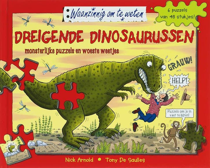 Dreigende dinosaurussen / Waanzinnig om te weten N. Arnold, Livres, Livres pour enfants | Jeunesse | 13 ans et plus, Envoi